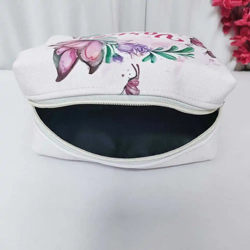 Personalized Floral Printed Women Box Pouch